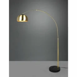 Luminaires Trio Lampadaire Trio Argentina Aspect marbre, Laiton, Noir, 1 lumière* Lampadaires Et Lampes Sur Pied