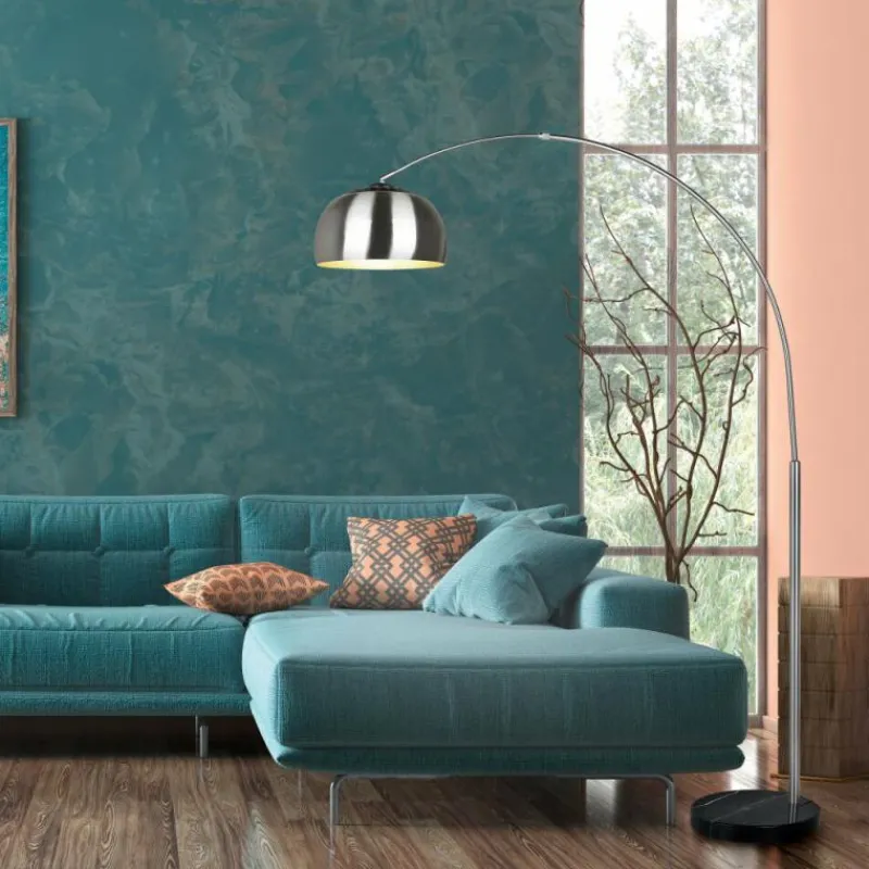 Luminaires Trio Lampadaire Trio ARGENTINA Nickel mat, 1 lumière* Lampadaires Et Lampes Sur Pied