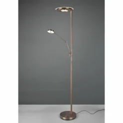 Luminaires Trio Lampadaire Trio Barrie LED Vieux laiton, 2 lumières* Éclairage Led