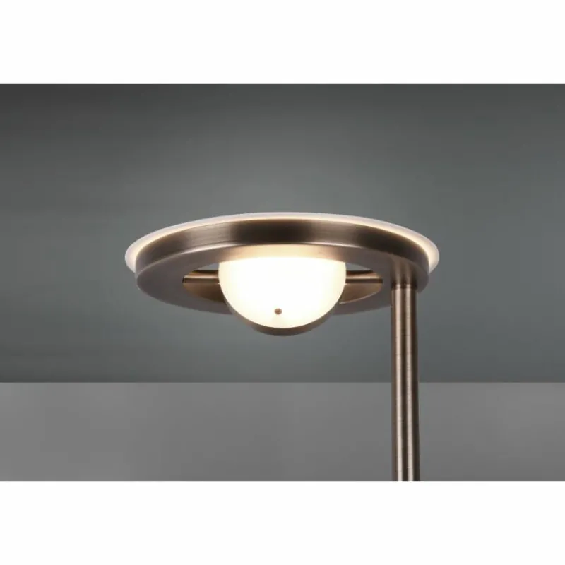 Luminaires Trio Lampadaire Trio Barrie LED Vieux laiton, 2 lumières* Éclairage Led