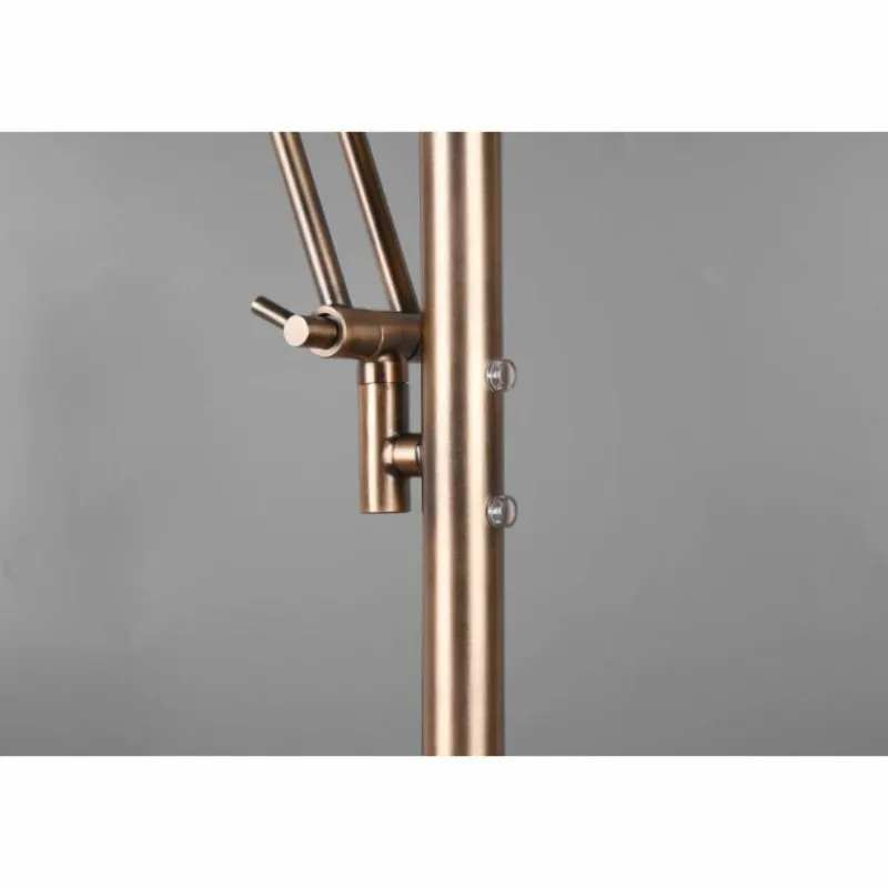 Luminaires Trio Lampadaire Trio Barrie LED Vieux laiton, 2 lumières* Éclairage Led