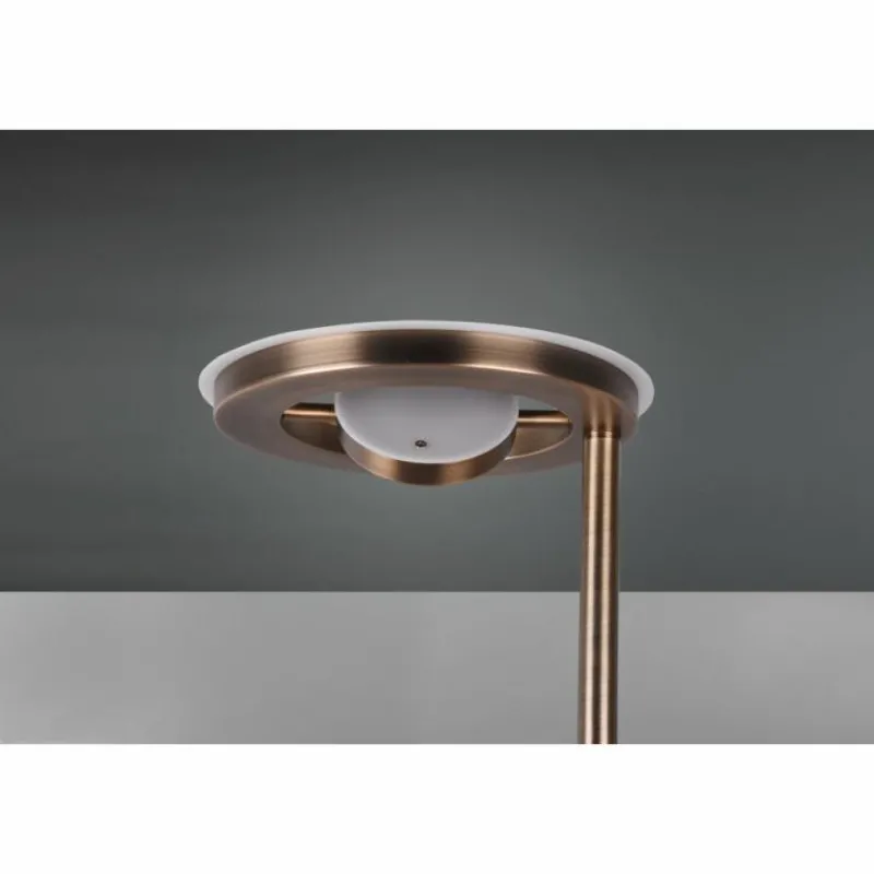 Luminaires Trio Lampadaire Trio Barrie LED Vieux laiton, 2 lumières* Éclairage Led