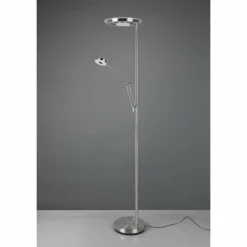 Luminaires Trio Lampadaire Trio Barrie LED Nickel mat, 2 lumières* Éclairage Led