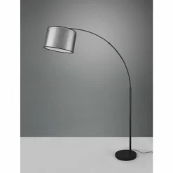 Lampes En Tissu-Luminaires Trio Lampadaire Trio Burton Noir, 1 lumière