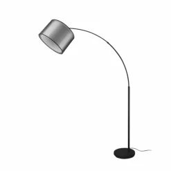 Lampes En Tissu-Luminaires Trio Lampadaire Trio Burton Noir, 1 lumière