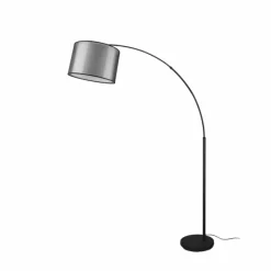 Lampes En Tissu-Luminaires Trio Lampadaire Trio Burton Noir, 1 lumière