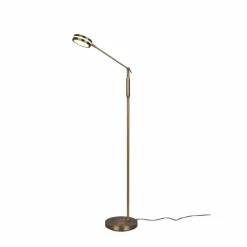 Luminaires Trio Lampadaire Trio Franklin LED Vieux laiton, 1 lumière* Lampadaires Et Lampes Sur Pied