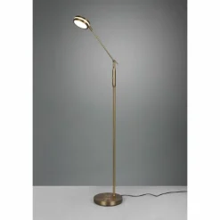 Luminaires Trio Lampadaire Trio Franklin LED Vieux laiton, 1 lumière* Lampadaires Et Lampes Sur Pied