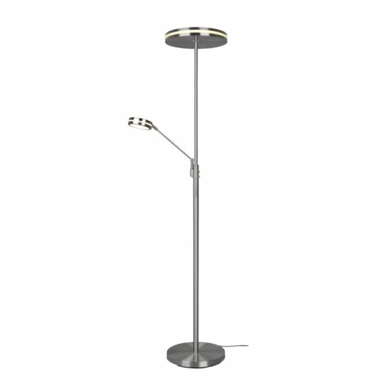 Luminaires Trio Lampadaire Trio Franklin LED Nickel mat, 2 lumières* Éclairage Led