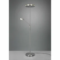 Luminaires Trio Lampadaire Trio Franklin LED Nickel mat, 2 lumières* Éclairage Led