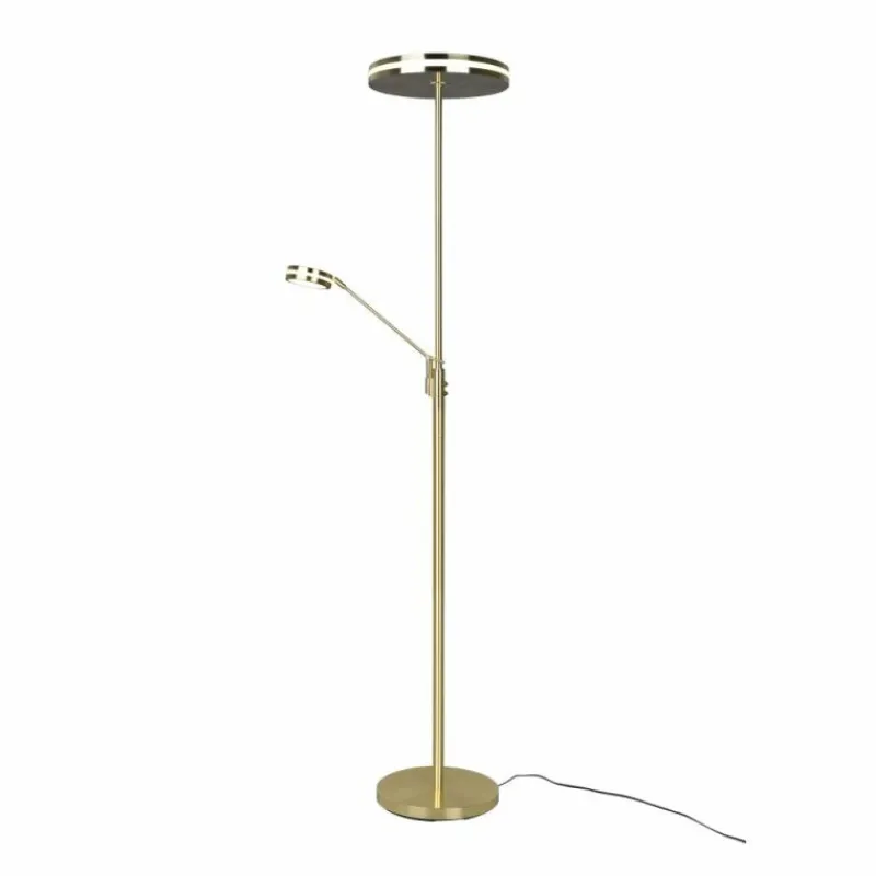 Luminaires Trio Lampadaire Trio Franklin LED Laiton, 2 lumières* Lampadaires Et Lampes Sur Pied