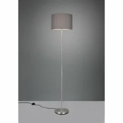 Lampes En Tissu-Luminaires Trio Lampadaire Trio Hotel Nickel mat, 1 lumière