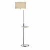 Lampes En Tissu-Luminaires Trio Lampadaire Trio Leuchten CLAAS Nickel mat, 1 lumière