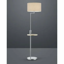 Lampes En Tissu-Luminaires Trio Lampadaire Trio Leuchten CLAAS Nickel mat, 1 lumière