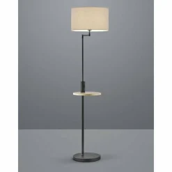 Lampes En Tissu-Luminaires Trio Lampadaire Trio Leuchten CLAAS Noir, 1 lumière