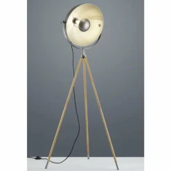 Luminaires Trio Lampadaire Trio Leuchten DELHI Nickel mat, 1 lumière* Lampadaires Et Lampes Sur Pied