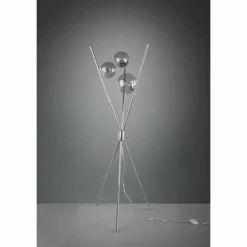 Luminaires Trio Lampadaire Trio Leuchten LANCE Chrome, 3 lumières