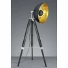 Lampes Dorées-Luminaires Trio Lampadaire Trio LIÈGE Noir, 1 lumière