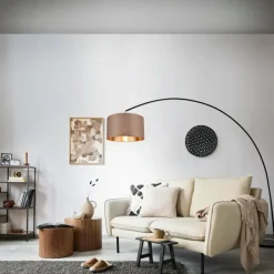 Luminaires Trio Lampadaire Trio MANSUR Noir, 1 lumière* Lampadaires Et Lampes Sur Pied