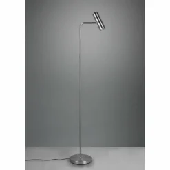 Luminaires Trio Lampadaire Trio Marley Nickel mat, 1 lumière* Lampadaires Et Lampes Sur Pied