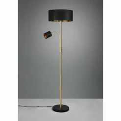 Lampes En Tissu-Luminaires Trio Lampadaire Trio Motel Laiton, 1 lumière