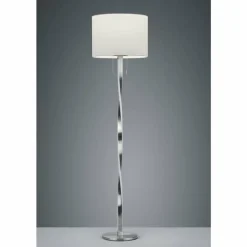 Luminaires Rustiques-Luminaires Trio Lampadaire Trio NANDOR LED Nickel mat, 3 lumières