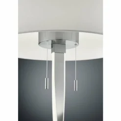 Luminaires Rustiques-Luminaires Trio Lampadaire Trio NANDOR LED Nickel mat, 3 lumières