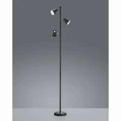 Luminaires Rustiques-Luminaires Trio Lampadaire Trio NARCOS LED Noir, 3 lumières