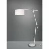 Lampes En Tissu-Luminaires Trio Lampadaire Trio Ponte Blanc, 1 lumière