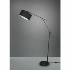 Lampes En Tissu-Luminaires Trio Lampadaire Trio Ponte Noir, 1 lumière