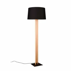 Lampes En Tissu-Luminaires Trio Lampadaire Trio RAHUL Noir, 2 lumières