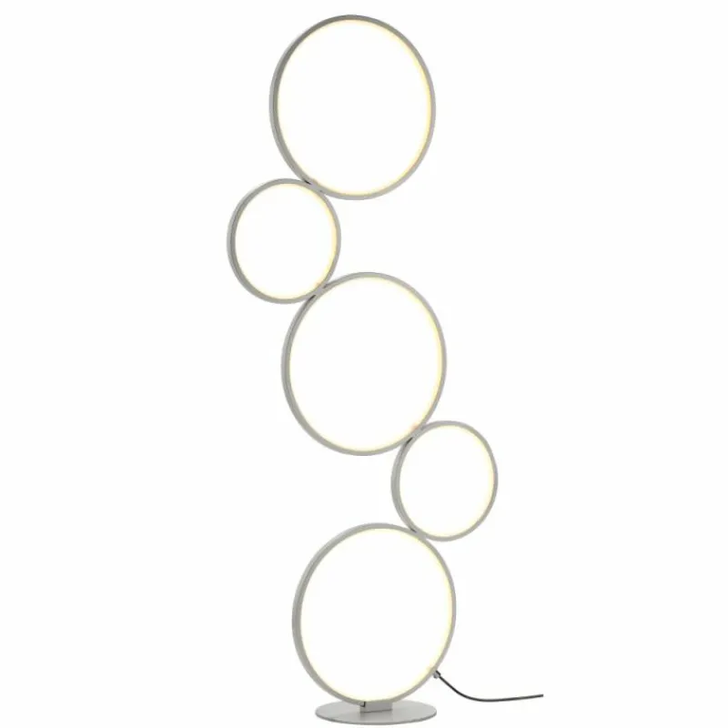 Luminaires Trio Lampadaire Trio Rondo LED Argenté, 1 lumière* Éclairage Led