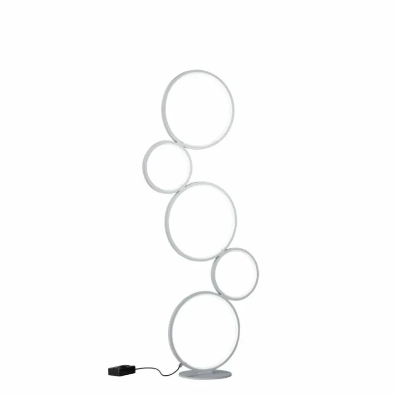 Luminaires Trio Lampadaire Trio Rondo LED Argenté, 1 lumière* Éclairage Led