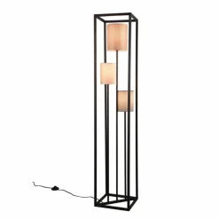 Luminaires Trio Lampadaire Trio Ross Noir, 3 lumières* Lampadaires Et Lampes Sur Pied