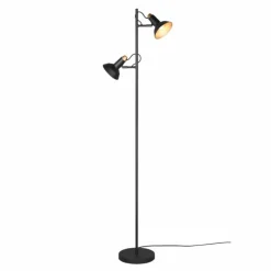 Luminaires Trio Lampadaire Trio Roxie Noir, 2 lumières* Lampadaires Et Lampes Sur Pied