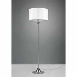 Lampes En Tissu-Luminaires Trio Lampadaire Trio Sabia Nickel mat, 3 lumières