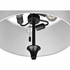 Lampes En Tissu-Luminaires Trio Lampadaire Trio Sabia Noir, 3 lumières