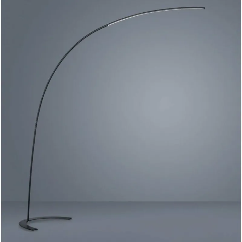 Luminaires Scandinaves-Luminaires Trio Lampadaire Trio SHANGHAI LED Noir, 1 lumière