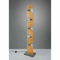 Lampes Vintages & Rétros-Luminaires Trio Lampadaire Trio Tailor Brun foncé, Écru, Nickel mat, 5 lumières