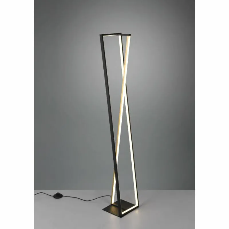 Luminaires Trio Lampadaire Trio-Leuchten Edge LED Noir, 1 lumière* Éclairage Led