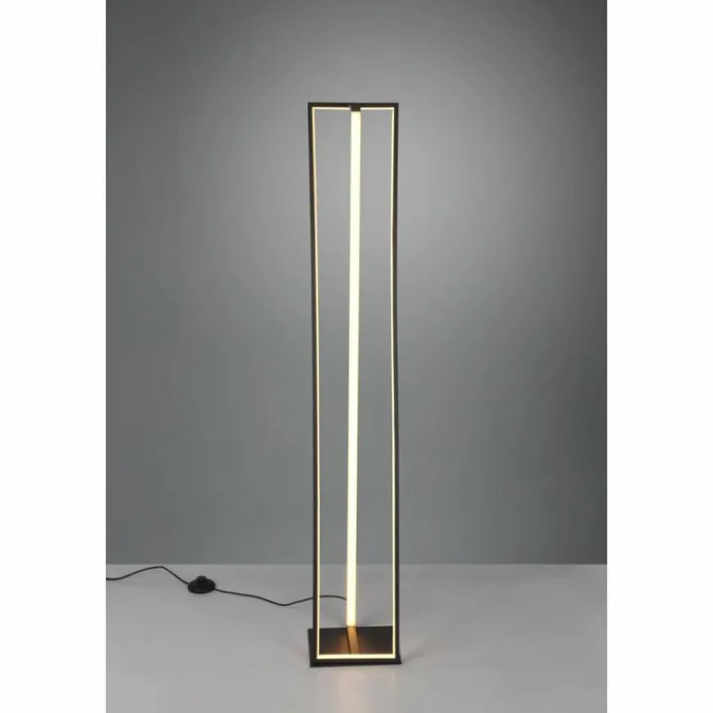 Luminaires Trio Lampadaire Trio-Leuchten Edge LED Noir, 1 lumière* Éclairage Led