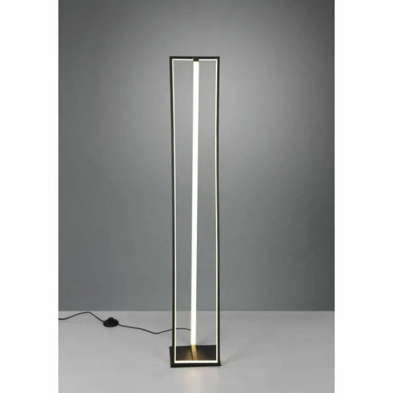 Luminaires Trio Lampadaire Trio-Leuchten Edge LED Noir, 1 lumière* Éclairage Led