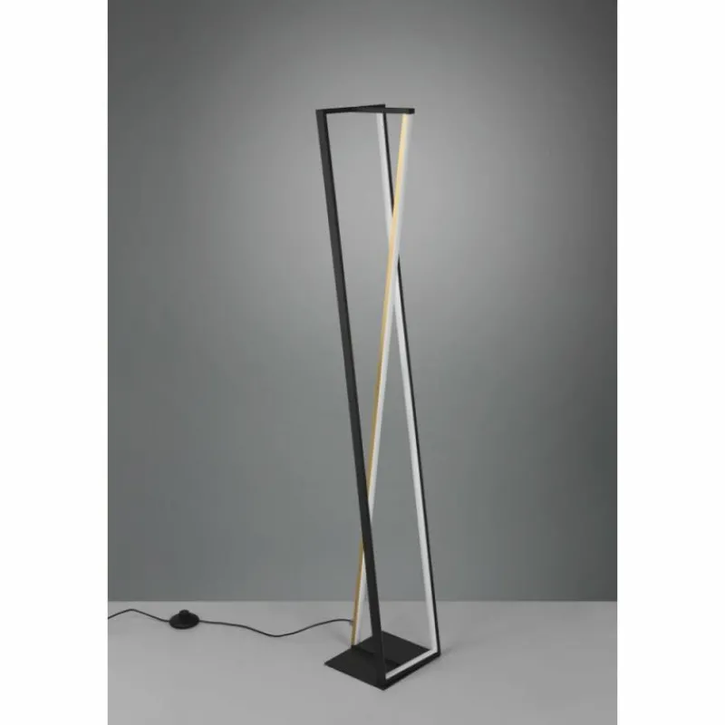 Luminaires Trio Lampadaire Trio-Leuchten Edge LED Noir, 1 lumière* Éclairage Led