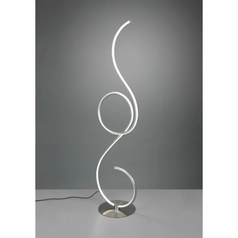 Luminaires Trio Lampadaire Trio-Leuchten Jive LED Nickel mat, 1 lumière* Éclairage Led