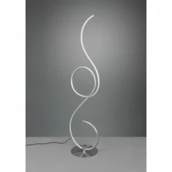 Luminaires Trio Lampadaire Trio-Leuchten Jive LED Nickel mat, 1 lumière* Éclairage Led