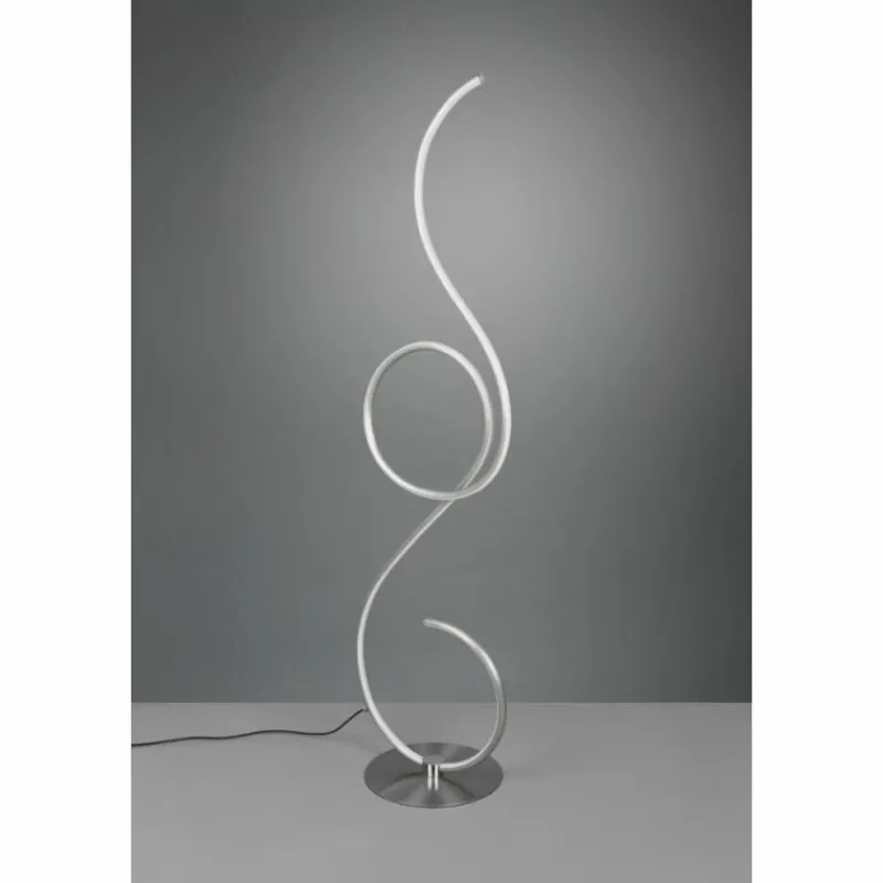 Luminaires Trio Lampadaire Trio-Leuchten Jive LED Nickel mat, 1 lumière* Éclairage Led