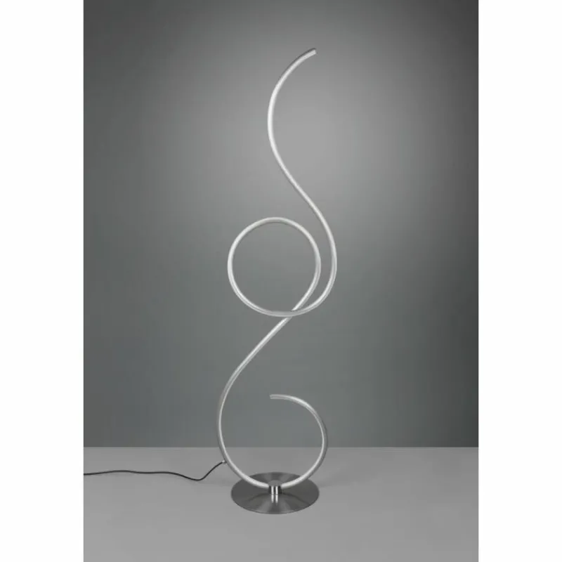 Luminaires Trio Lampadaire Trio-Leuchten Jive LED Nickel mat, 1 lumière* Éclairage Led