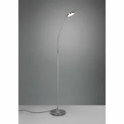 Luminaires Trio Lampadaire Trio-Leuchten Monza LED Nickel mat, 1 lumière* Lampadaires Et Lampes Sur Pied