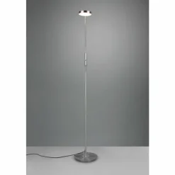 Luminaires Trio Lampadaire Trio-Leuchten Monza LED Nickel mat, 1 lumière* Lampadaires Et Lampes Sur Pied