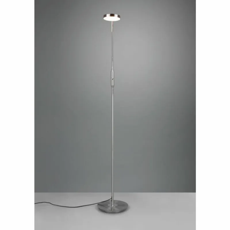 Luminaires Trio Lampadaire Trio-Leuchten Monza LED Nickel mat, 1 lumière* Lampadaires Et Lampes Sur Pied